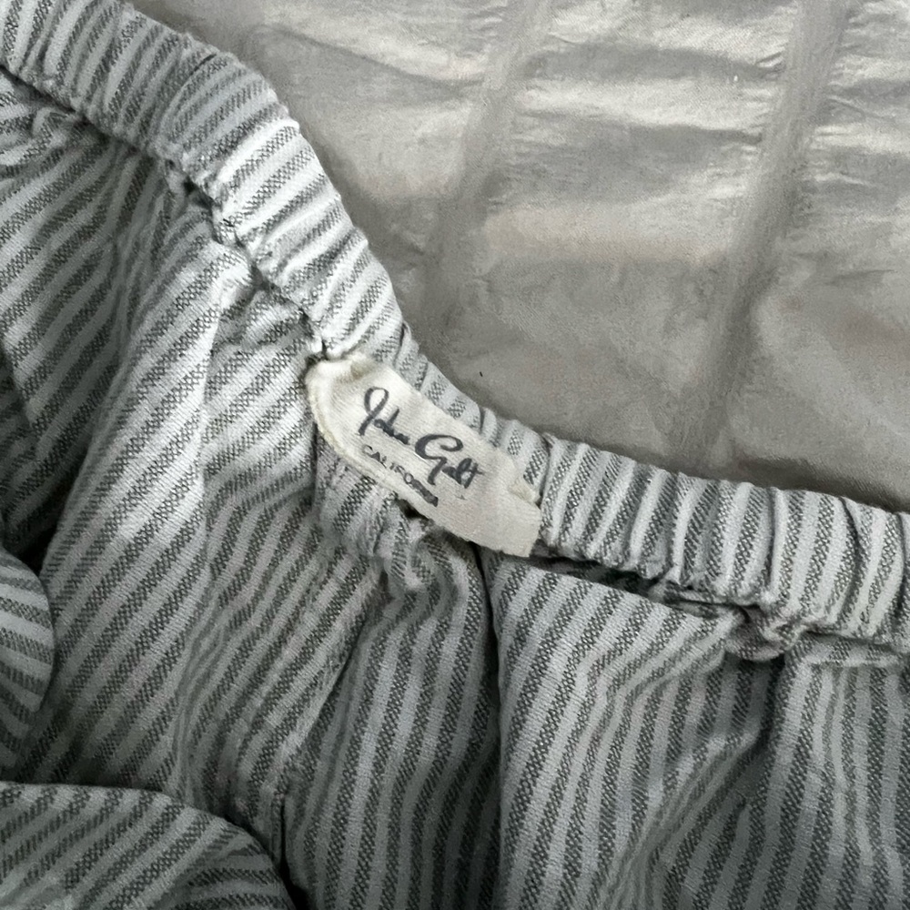 Gray Striped Pants
